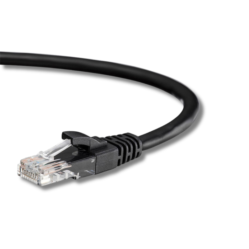 RJ45 Cat6 Cable 0.5m Black – Fast Ethernet Connection for Offices and Data Centers