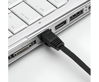 RJ45 Cat6 Cable 0.5m Black – Fast Ethernet Connection for Offices and Data Centers