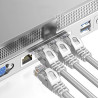 Câble RJ45 Cat6 0,5 m – Gris – Connexion Réseau Fiable 1 Gbps